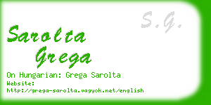 sarolta grega business card